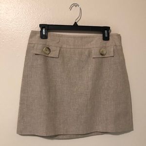 Michael Kores tan mini skirt